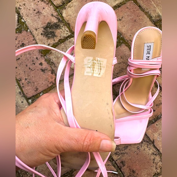 Steve Madden lace up heels new ( worn once )size 9.5 - Picture 2 of 7
